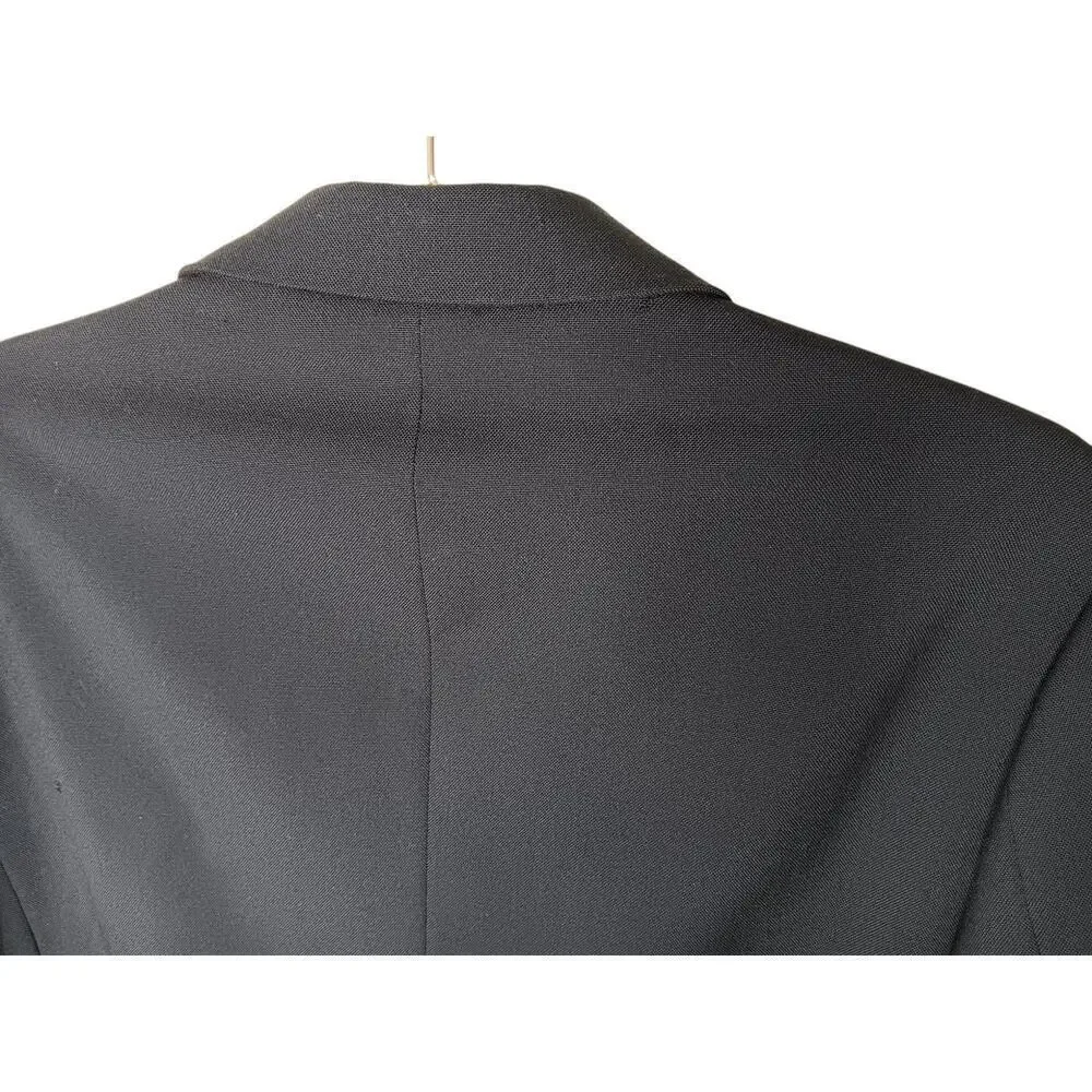 Sandro Paris Blazer Jacket FR 48 US 38 Navy Wool Double Breasted Mens Oversized